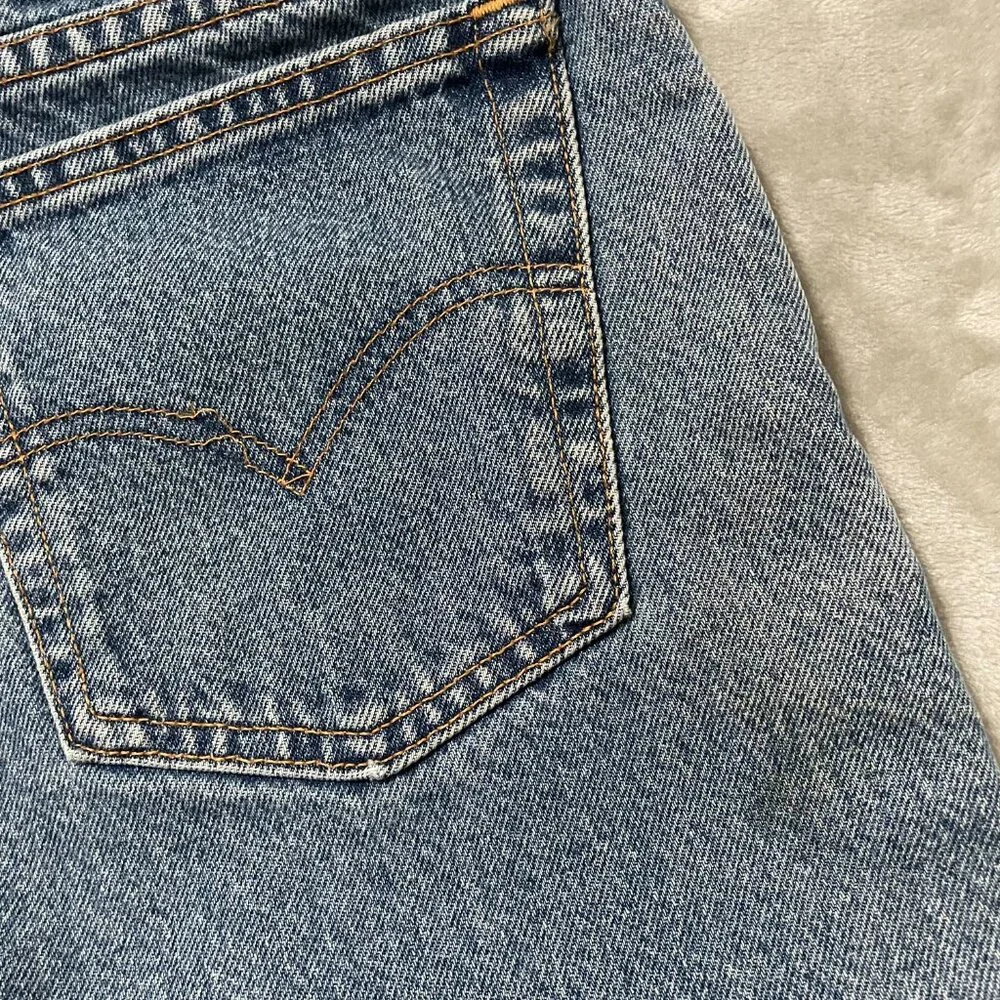 Vintage Levi's 545 Relaxed Fit Jeans Brown Tab Size 36x34 90s Stonewash Denim